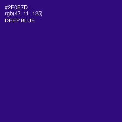 #2F0B7D - Deep Blue Color Image