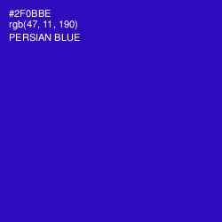 #2F0BBE - Persian Blue Color Image