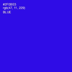 #2F0BE5 - Blue Color Image