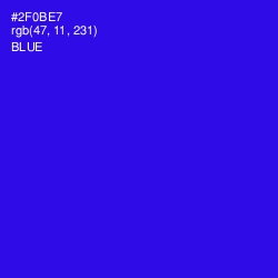 #2F0BE7 - Blue Color Image