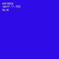 #2F0BE8 - Blue Color Image