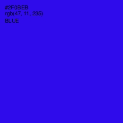 #2F0BEB - Blue Color Image