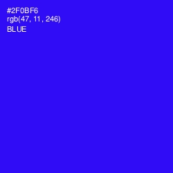 #2F0BF6 - Blue Color Image