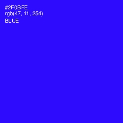 #2F0BFE - Blue Color Image