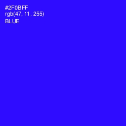 #2F0BFF - Blue Color Image