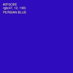#2F0CBE - Persian Blue Color Image