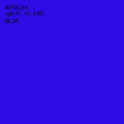 #2F0CE6 - Blue Color Image