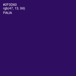 #2F0D60 - Paua Color Image