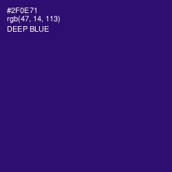 #2F0E71 - Deep Blue Color Image