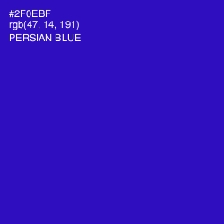 #2F0EBF - Persian Blue Color Image