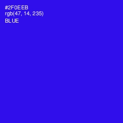 #2F0EEB - Blue Color Image