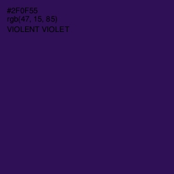 #2F0F55 - Violent Violet Color Image