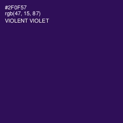 #2F0F57 - Violent Violet Color Image
