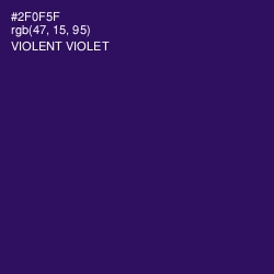 #2F0F5F - Violent Violet Color Image