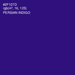 #2F107D - Persian Indigo Color Image