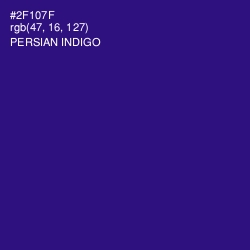 #2F107F - Persian Indigo Color Image