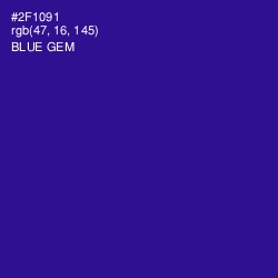 #2F1091 - Blue Gem Color Image