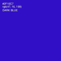 #2F10C7 - Dark Blue Color Image