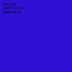 #2F10D5 - Dark Blue Color Image