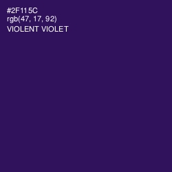 #2F115C - Violent Violet Color Image