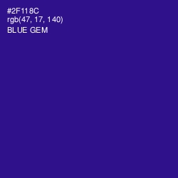 #2F118C - Blue Gem Color Image