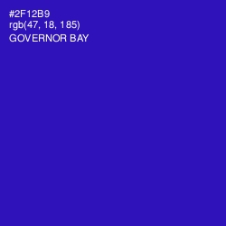 #2F12B9 - Governor Bay Color Image