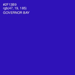 #2F13B9 - Governor Bay Color Image