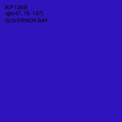 #2F13BB - Governor Bay Color Image