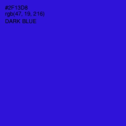 #2F13D8 - Dark Blue Color Image