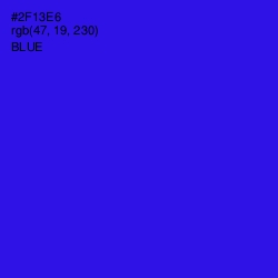 #2F13E6 - Blue Color Image