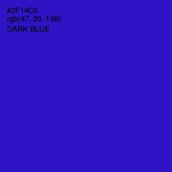 #2F14C6 - Dark Blue Color Image