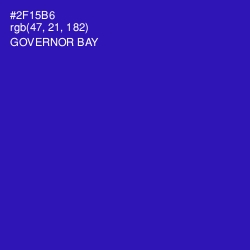 #2F15B6 - Governor Bay Color Image