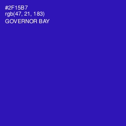#2F15B7 - Governor Bay Color Image