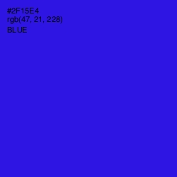 #2F15E4 - Blue Color Image