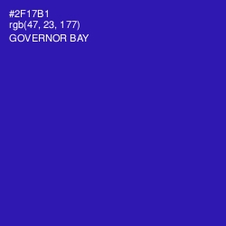 #2F17B1 - Governor Bay Color Image