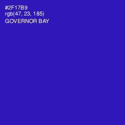 #2F17B9 - Governor Bay Color Image