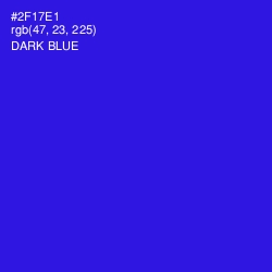 #2F17E1 - Dark Blue Color Image