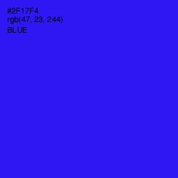 #2F17F4 - Blue Color Image