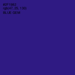 #2F1982 - Blue Gem Color Image