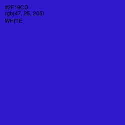 #2F19CD - Dark Blue Color Image