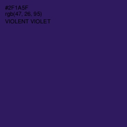 #2F1A5F - Violent Violet Color Image