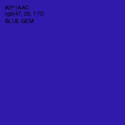 #2F1AAC - Blue Gem Color Image