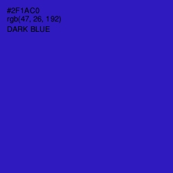 #2F1AC0 - Dark Blue Color Image