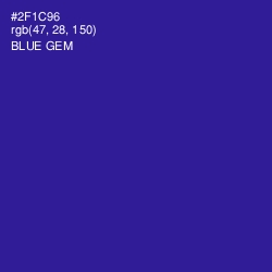 #2F1C96 - Blue Gem Color Image