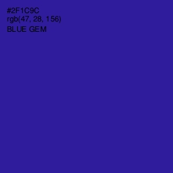 #2F1C9C - Blue Gem Color Image