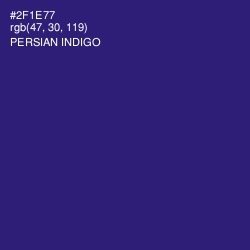 #2F1E77 - Persian Indigo Color Image
