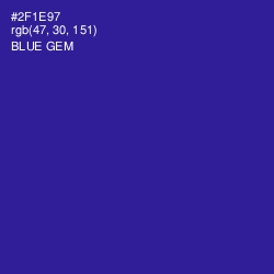 #2F1E97 - Blue Gem Color Image