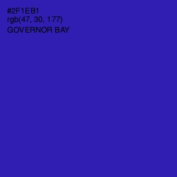 #2F1EB1 - Governor Bay Color Image