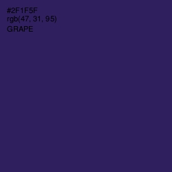 #2F1F5F - Grape Color Image