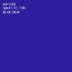 #2F1F9E - Blue Gem Color Image